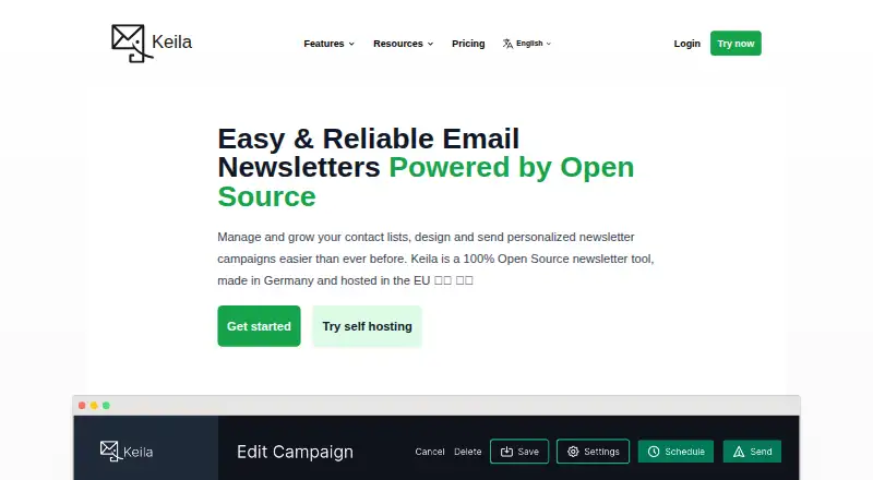The Keila homepage