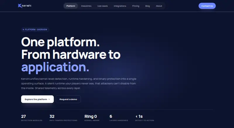 The Kenshi/core homepage