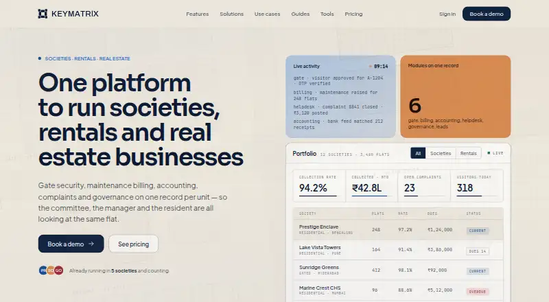 The KeyMatrix homepage