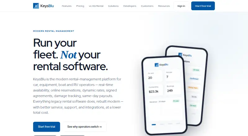 The KeysBlu homepage