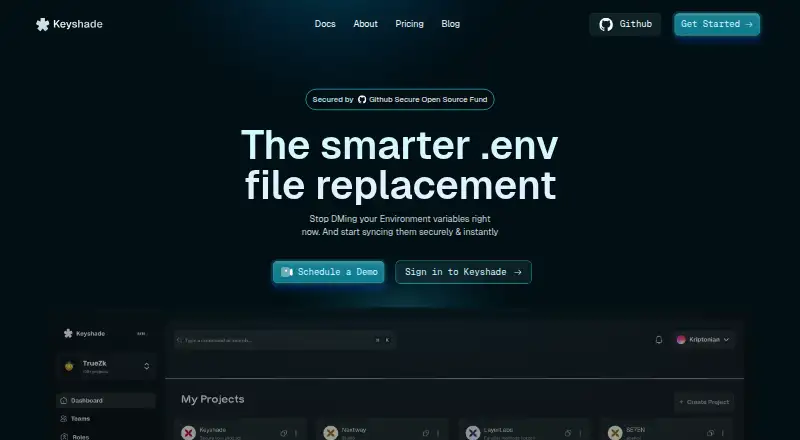 The Keyshade homepage