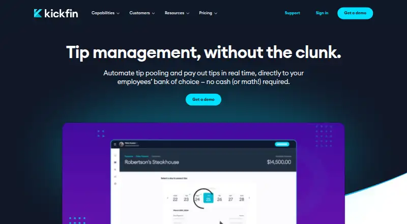 The Kickfin homepage