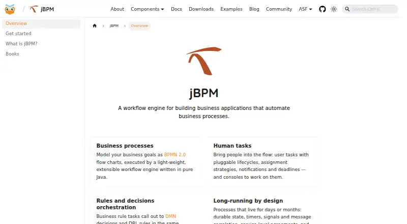 The jBPM homepage