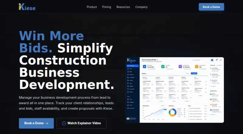 The Kiese homepage