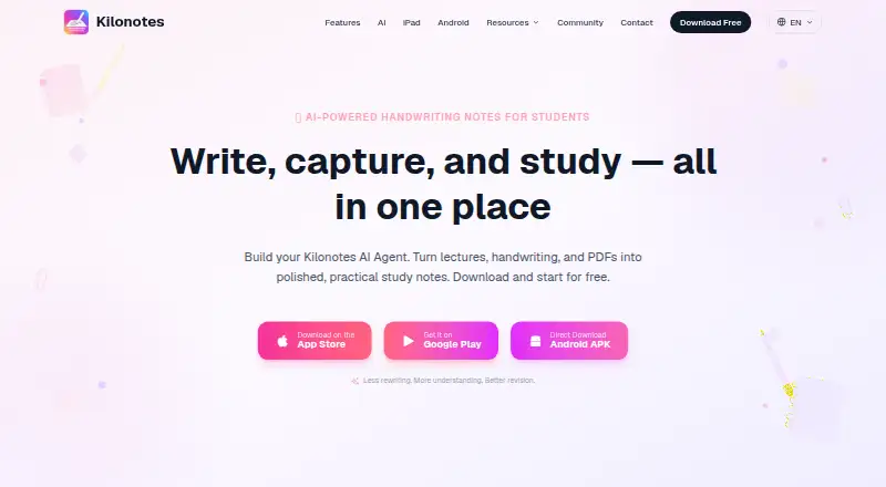 The Kilonotes homepage