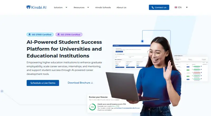 The Kinobi Internship homepage