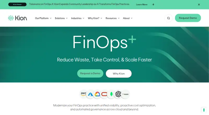 The Kion homepage