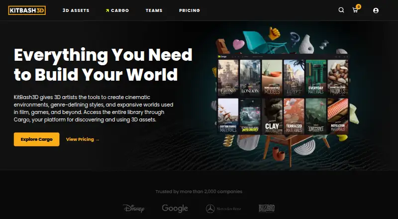 The KitBash3D homepage