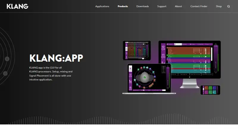 The KLANG:app homepage