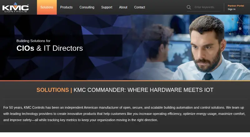 The KMC Commander homepage