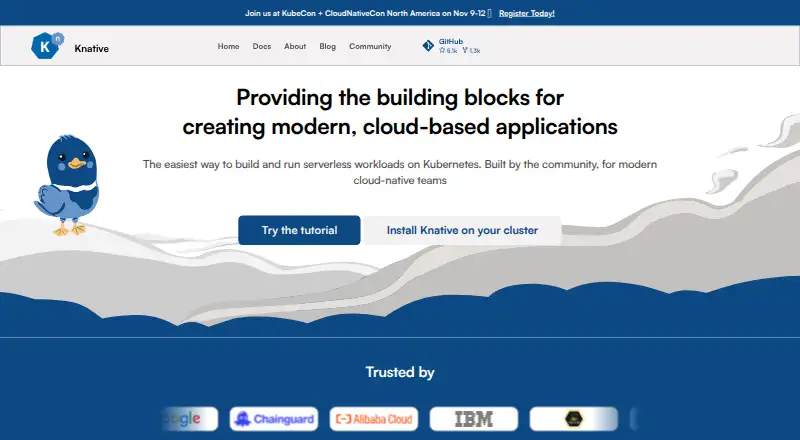 The Knative homepage