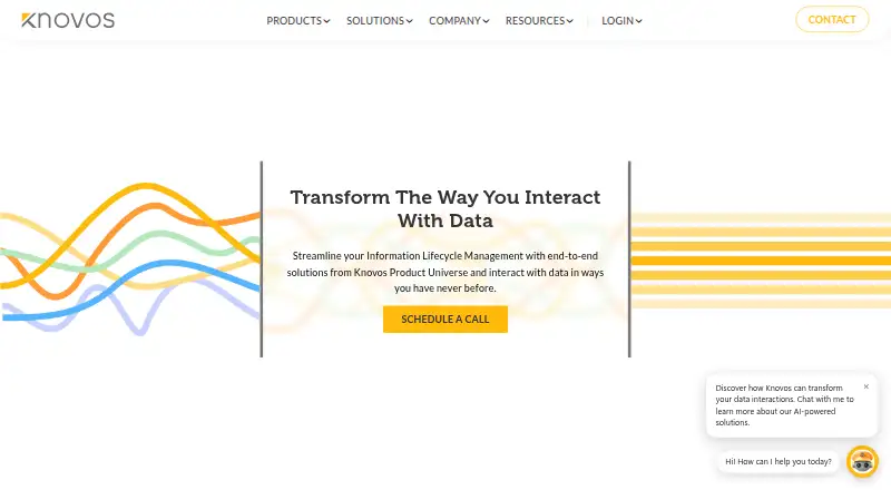 The Knovos Discovery homepage