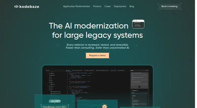 The Kodebaze homepage