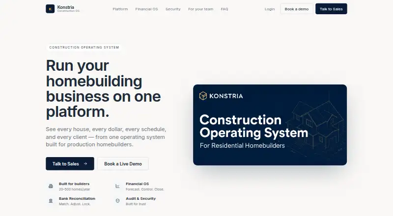 The Konstria homepage