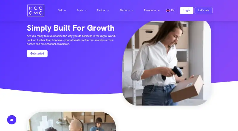 The Kooomo homepage