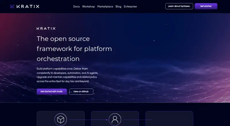 The Kratix homepage