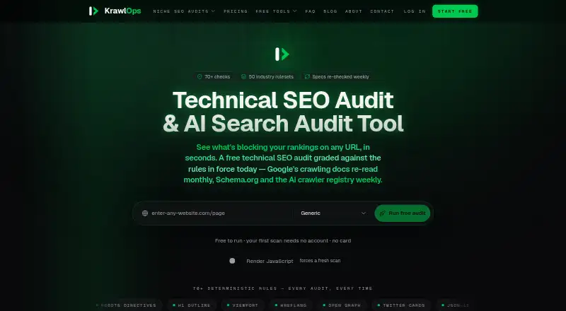 The KrawlOps homepage