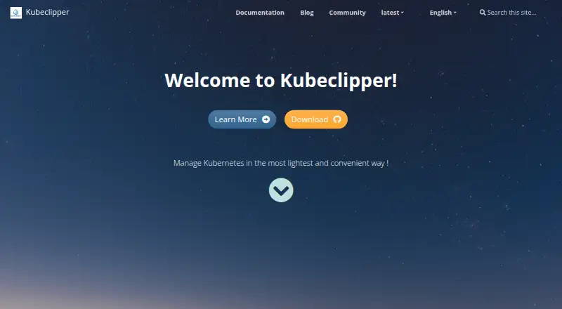 The KubeClipper homepage