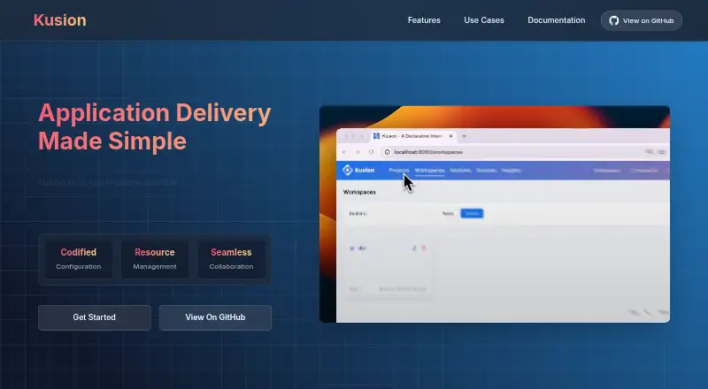 The Kusion homepage