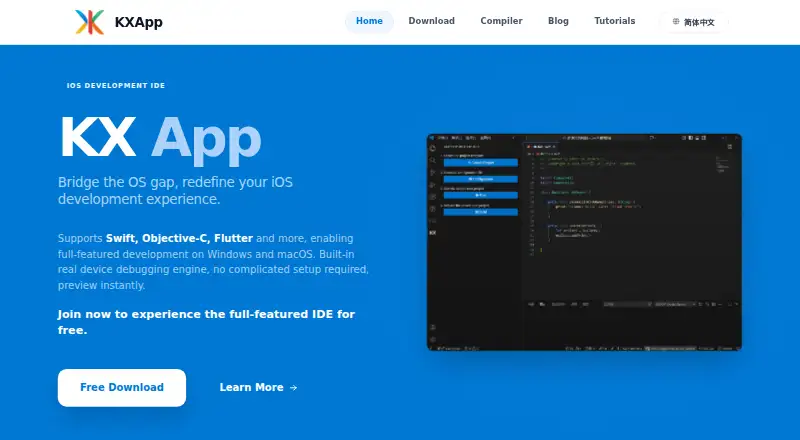 The KXApp homepage
