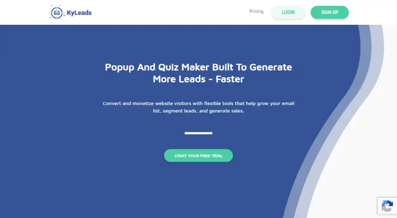 The KyLeads homepage