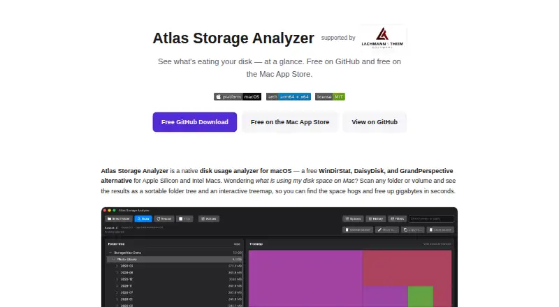 The MacStorageAtlas homepage