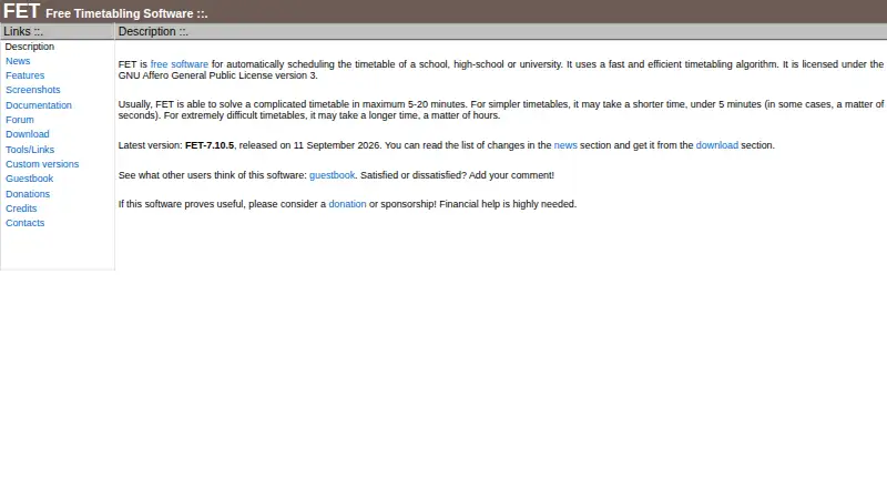 The FET homepage