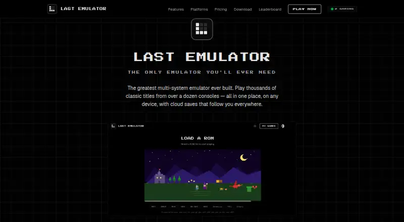 The Last Emulator homepage