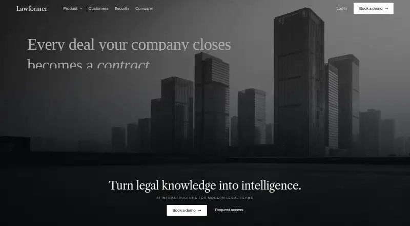 The Lawformer homepage