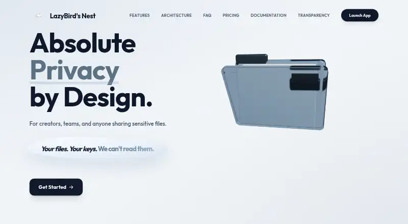 The Nest homepage