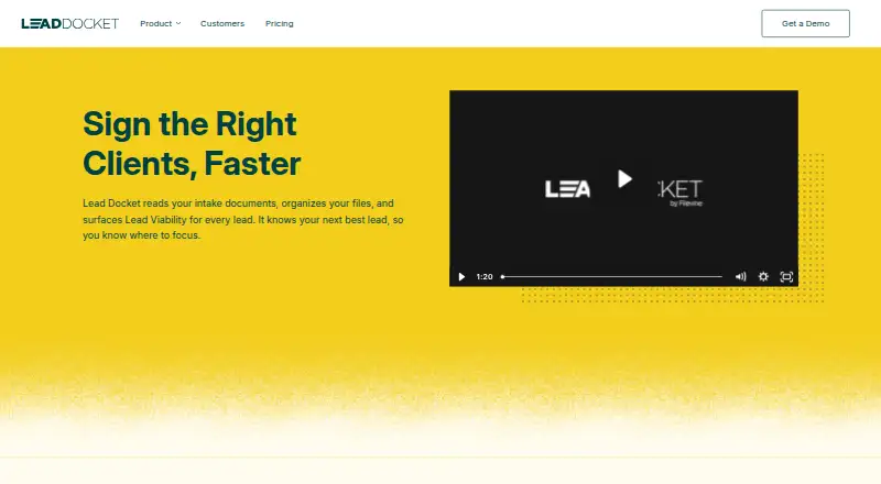 The Lead Docket homepage