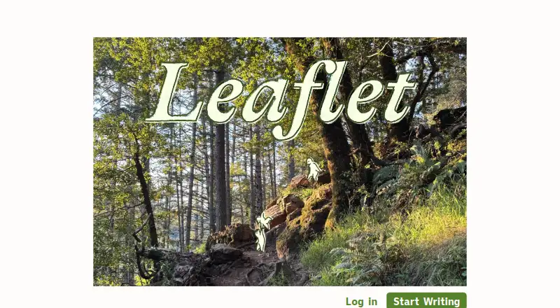 The Leaflet homepage