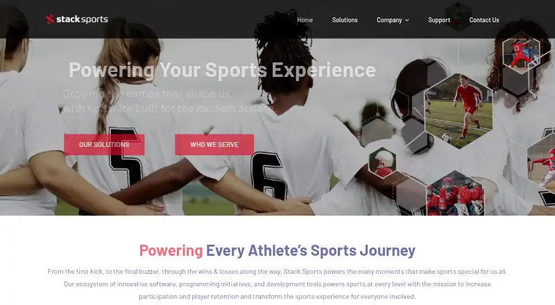The LeagueLineup homepage