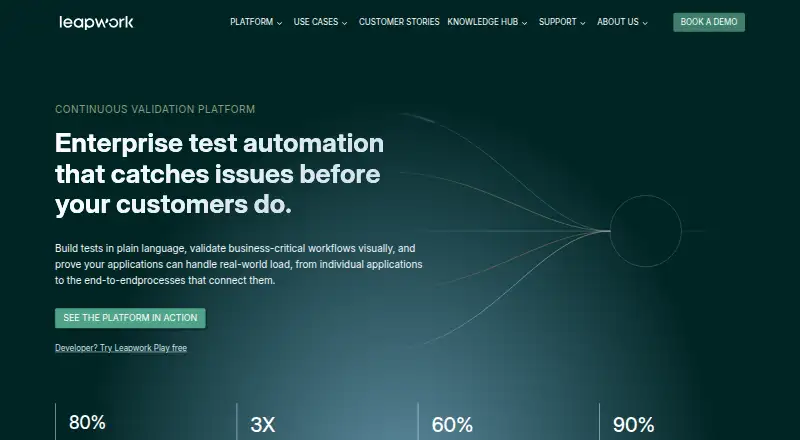 The Leapwork homepage