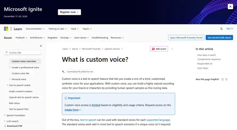 The Azure Machine Configuration homepage