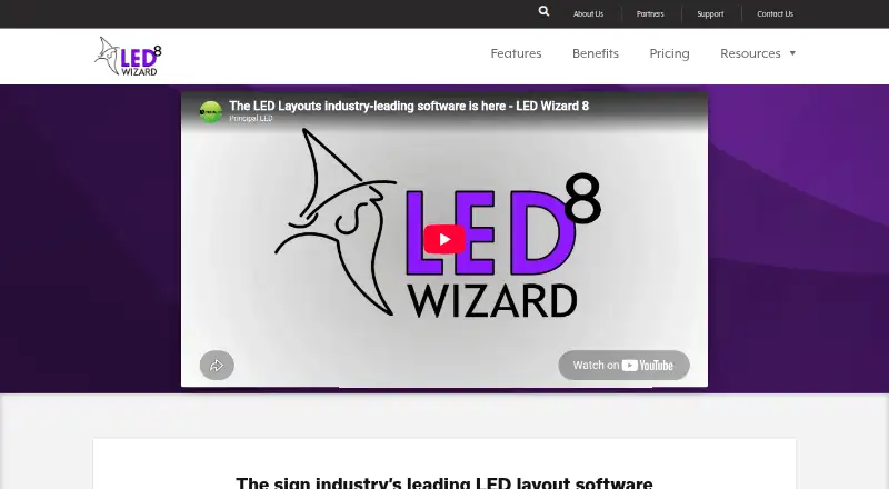 The LED Wizard homepage