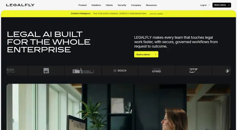 The LegalFly homepage