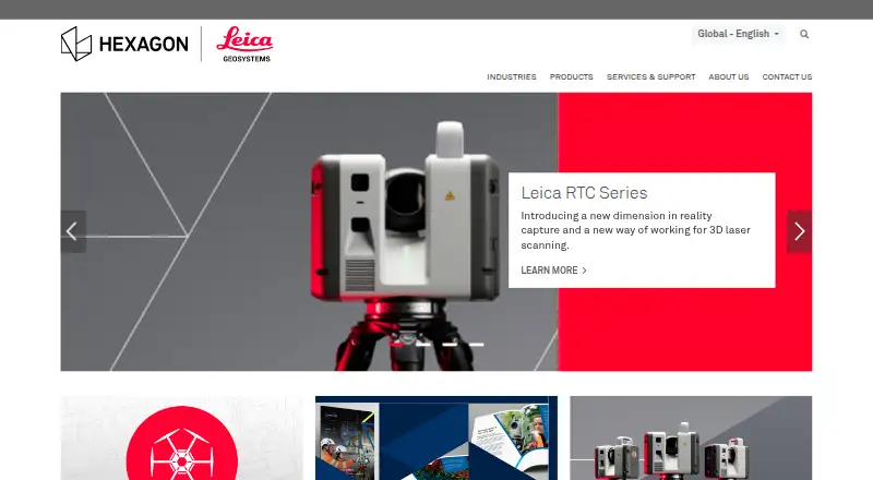 The Leica Cyclone REGISTER 360 PLUS homepage
