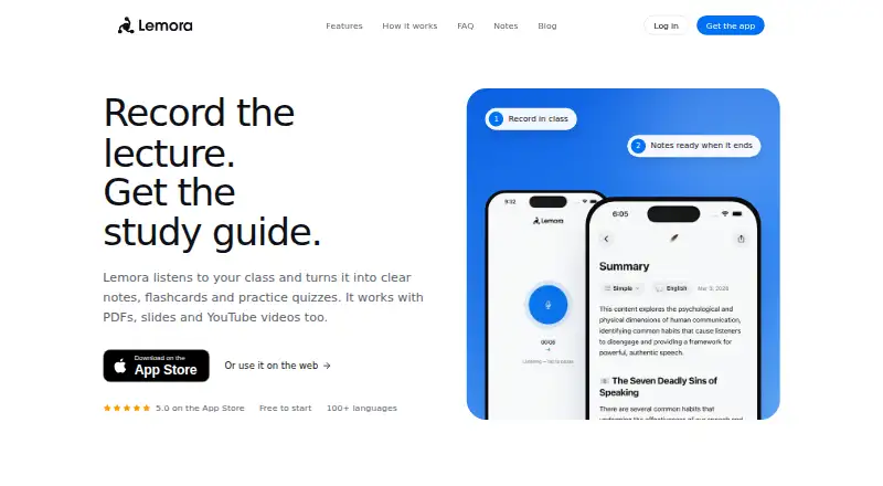 The Lemora homepage
