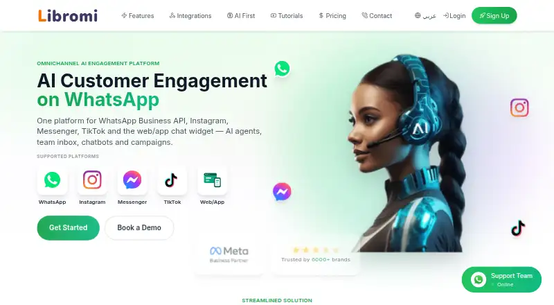 The Libromi Connect homepage