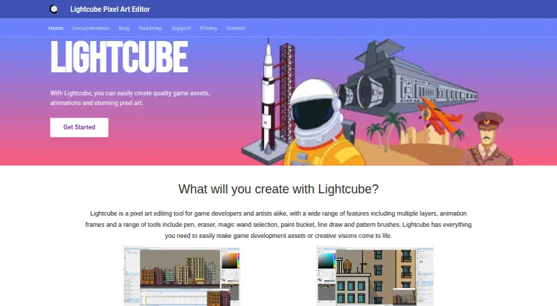 The Lightcube homepage