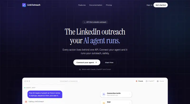 The LinkOutreach homepage