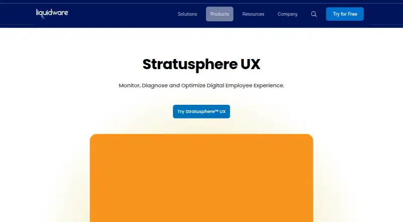 The Liquidware Stratusphere UX homepage