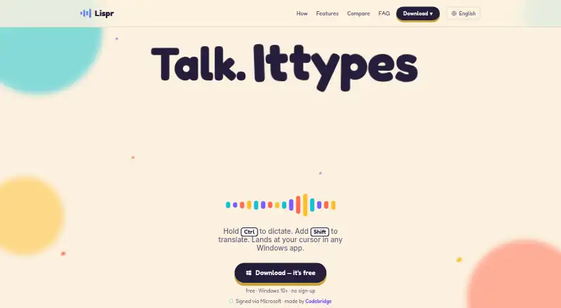 The Lispr homepage