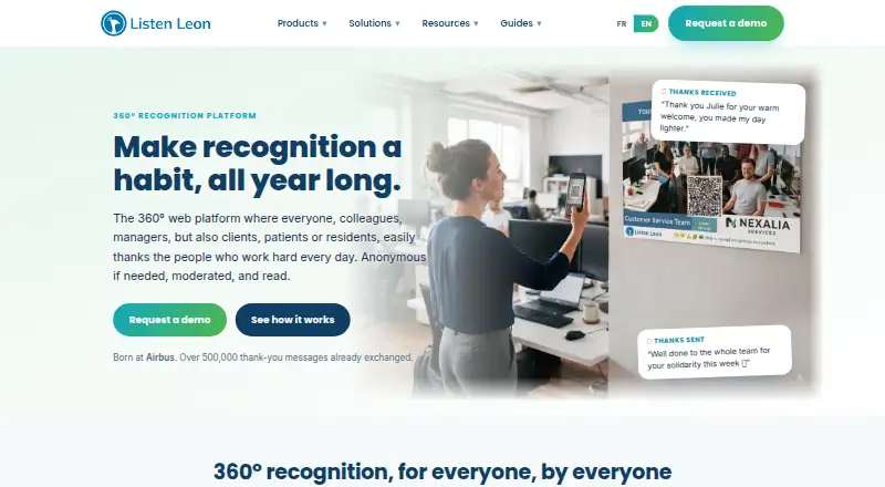 The Listen Leon homepage