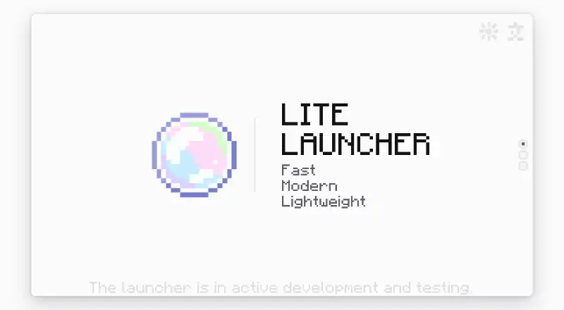 The LiteLauncher homepage