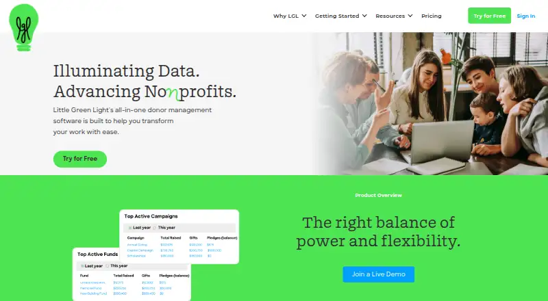 The Little Green Light homepage