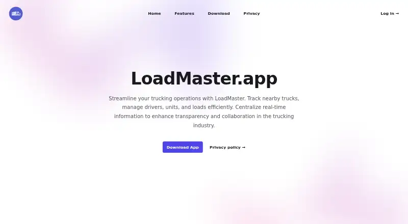 The LoadMaster.app homepage