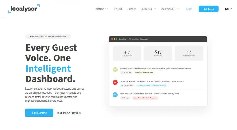 The Localyser homepage