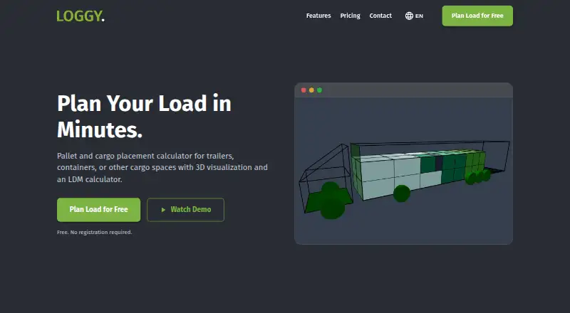The Loggy homepage